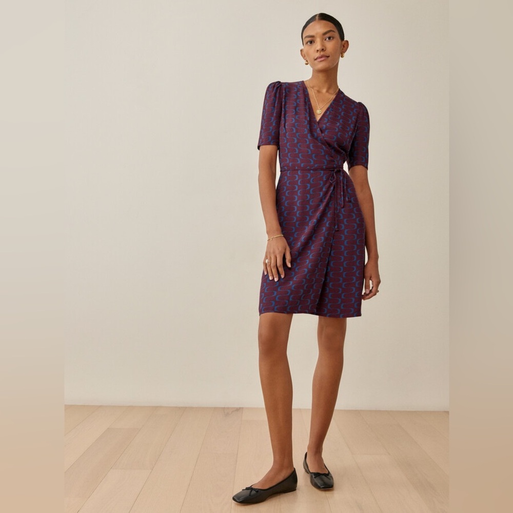 Reformation wrap dress laurent